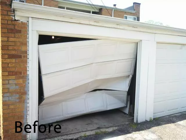Before Garage Door Service 